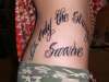 "Only The Strong Survive" tattoo