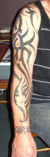 sleeve in progress tattoo