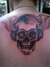 Music Skull tattoo