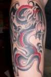 Dragon with Crystal Ball tattoo