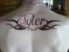 My sons name tattoo