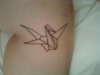 Paper Crane tattoo