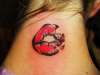 kiss of death tattoo