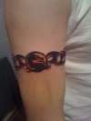 MK Tribal band tattoo