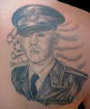 Dad's Military Picture tattoo