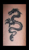 forearm dragon tattoo