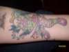 Evil clown tattoo