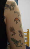 lure sleeve back tattoo