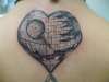 Death Star Heart tattoo