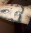 angel eyes tattoo