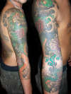 snake jap sleeve(right arm) tattoo