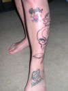 The Front Of My Left Leg tattoo