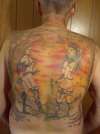full view of back tattoo