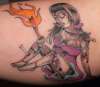 voo doo zombie chick tattoo