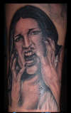 DITA VON TEESE SCREAMING tattoo
