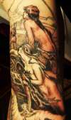 Ulysses and the Sirens tattoo