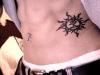 kanji and sun tattoo