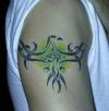 tribal/egyptian pheonix tattoo