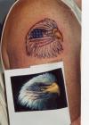Eagle w/ Teardrop tattoo