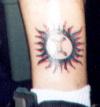 Tribal Sun tattoo