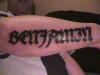 BENJAMIN tattoo